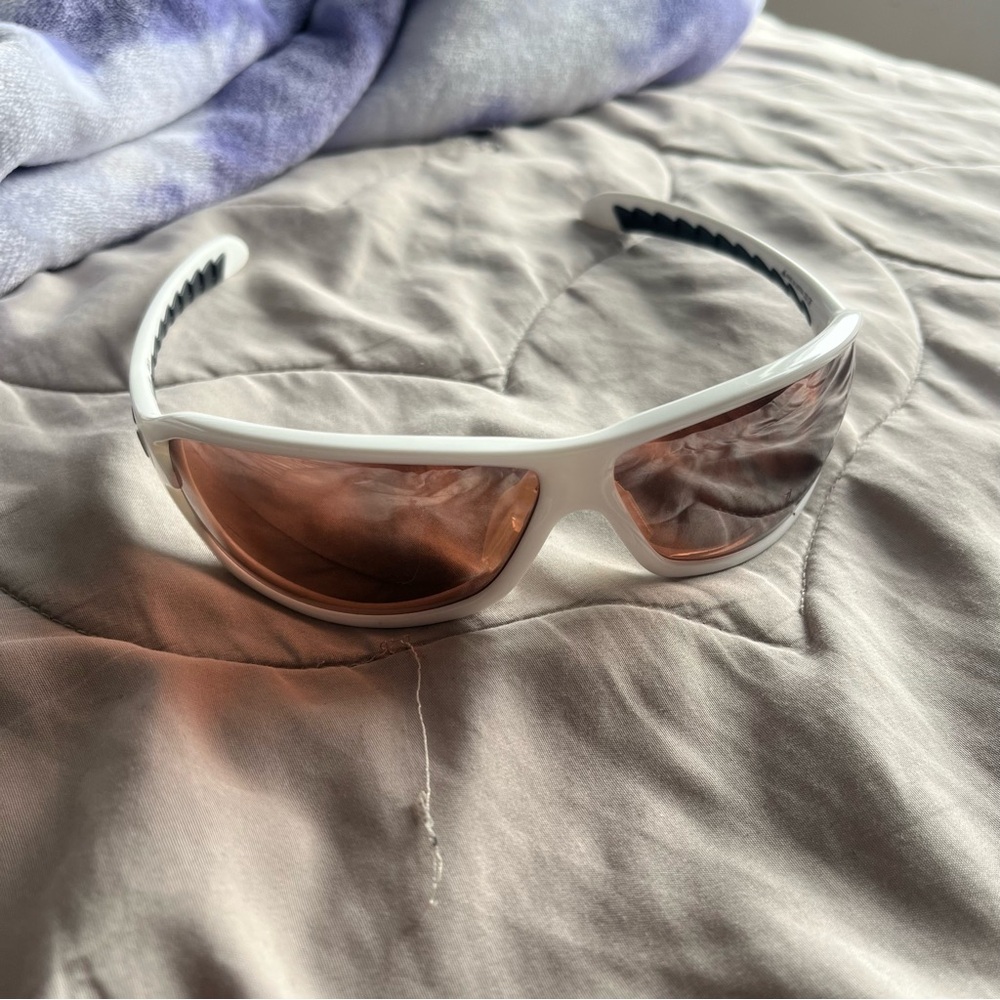 Vintage Adidas White and Black Sunglasses